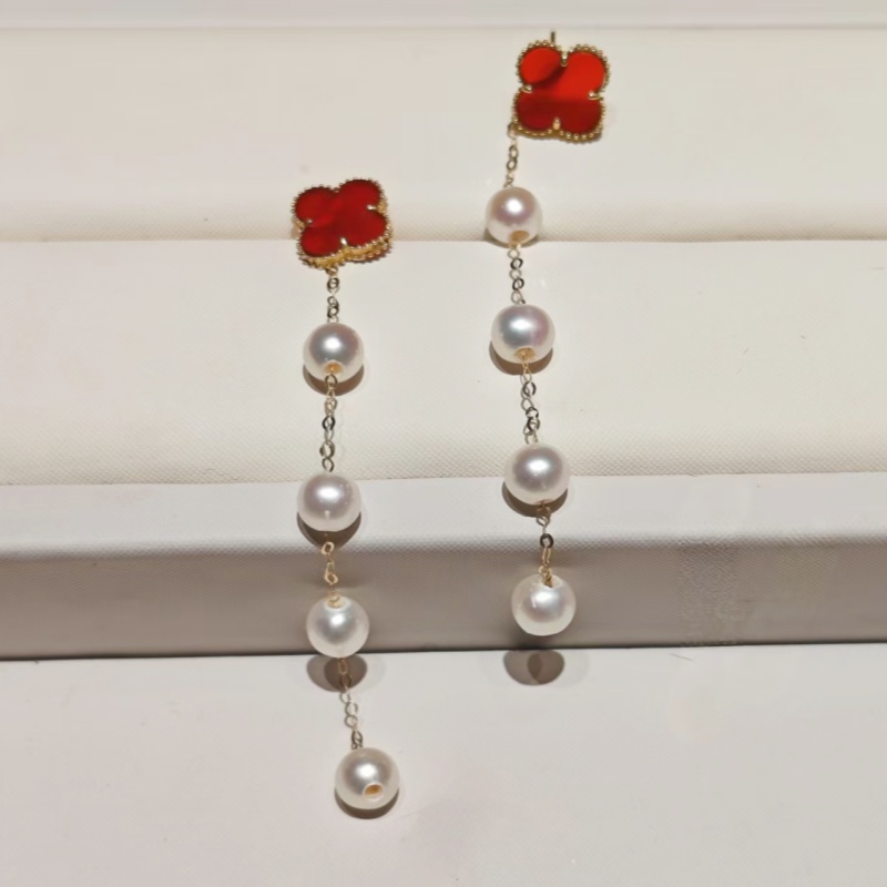 Wedding Package Gold - DIY アクセサリー本物の 18 K ゴールド天然白淡水真珠 Au750