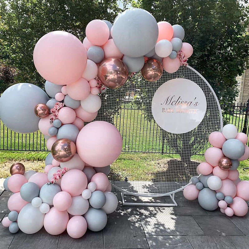 Wedding Balloon Arch - 円形のバルーンベース,172/143/94cm,結婚式の装飾,ブライダルシャワーの装飾用のアクセサリー