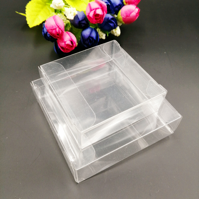 Wedding Favor Box - 50 個 ABB クリア透明 PVC プラスチックボックス包装ウェディングギフトボックスジュエリー収納ボックスクリスマスキャンディー小さなギフトボックス