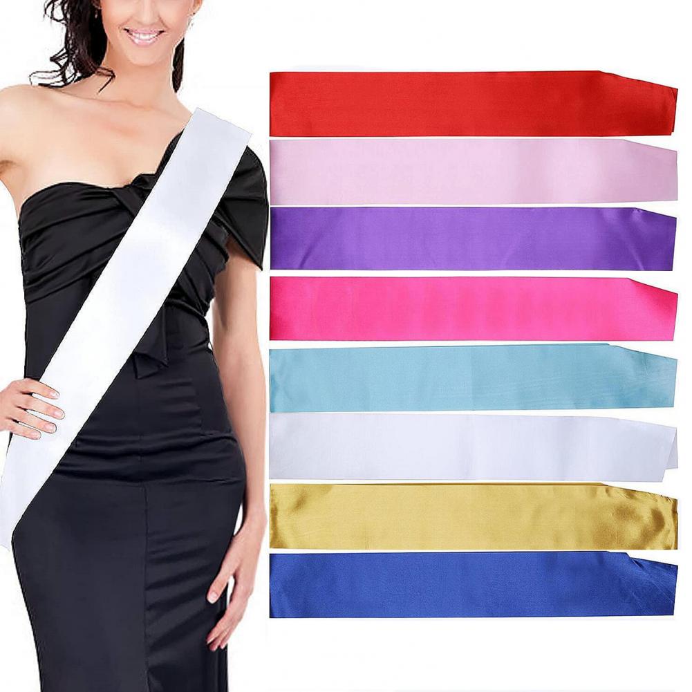 Bride Tribe Sash - 結婚式,花嫁のシャワー,独身パーティー,賞,儀式,ドリルテープの装飾用の白いサテンの弓
