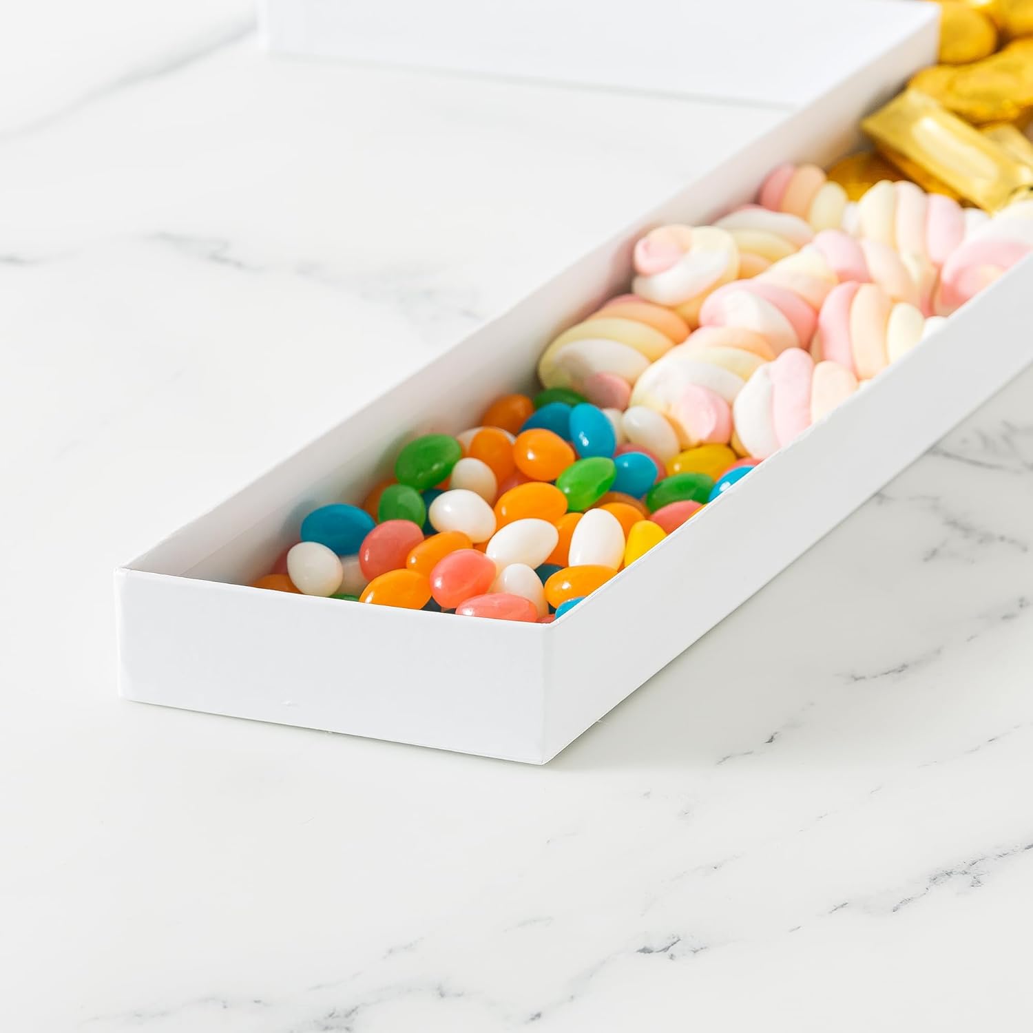 食品充填可能な文字型お菓子フラワーキャンディカップケーキコン - Wedding Favor Box のレビューと価格