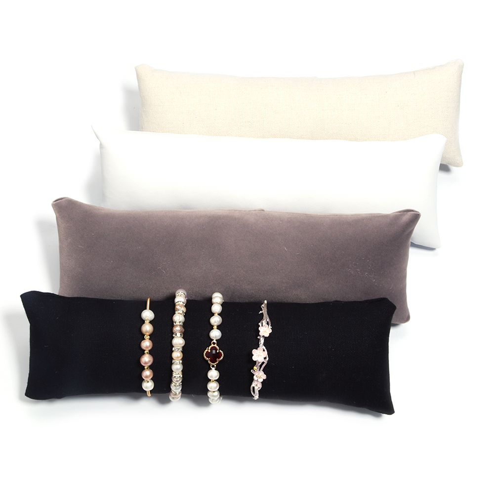 PUレザーベルベットジュエリーピロー,時計スタンド,ブレスレ - Ring Bearer Pillow のレビューと価格