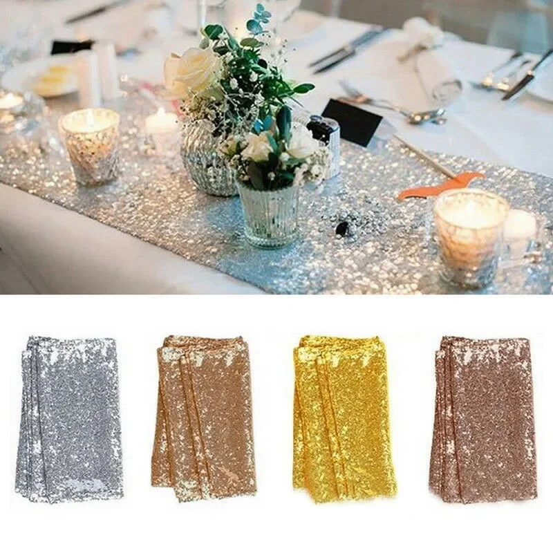お祝い用スパンコールテーブルクロス テーブルランナー テーブ - Table Runner Sequin のレビューと価格