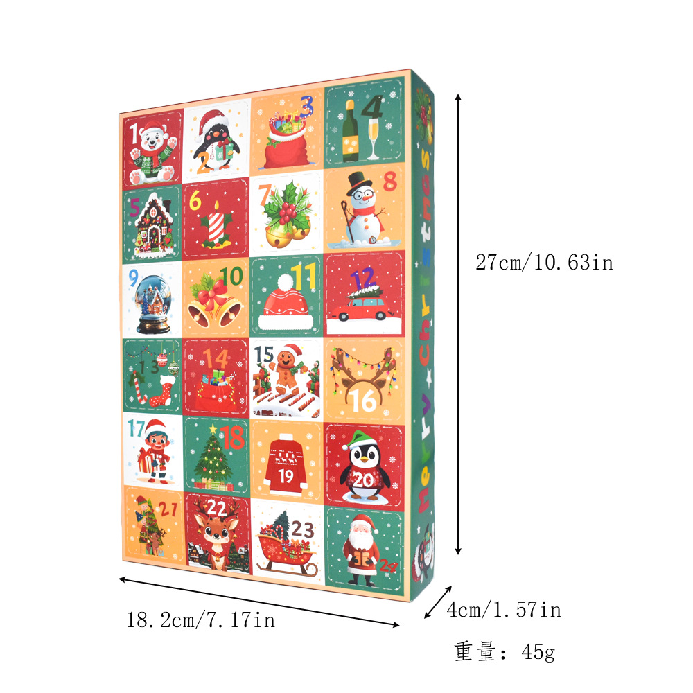 1-5 個のクリスマスサプライズボックスカレンダーボックスキ - Wedding Day Supply Kit のレビューと価格