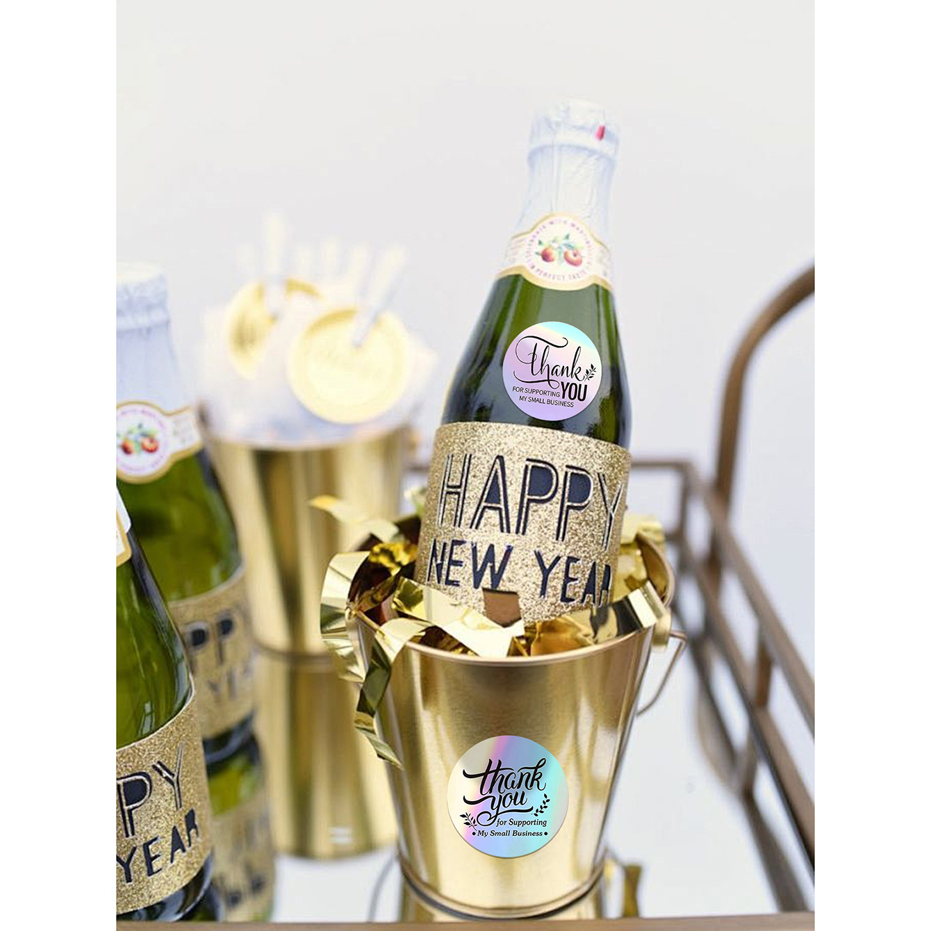 JCAC 500枚/ロール 1インチ ホログラフィック サン - Wedding Favor Box のレビューと価格