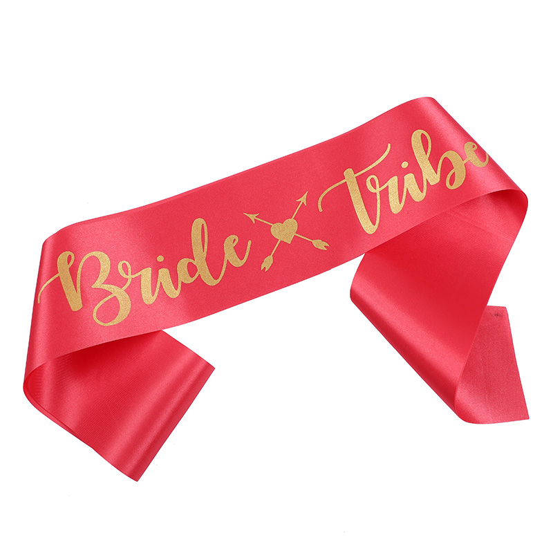 花嫁部族ブライドメイドサッシュセット ブライダルシャワーの装 - Bride Tribe Sash のレビューと価格
