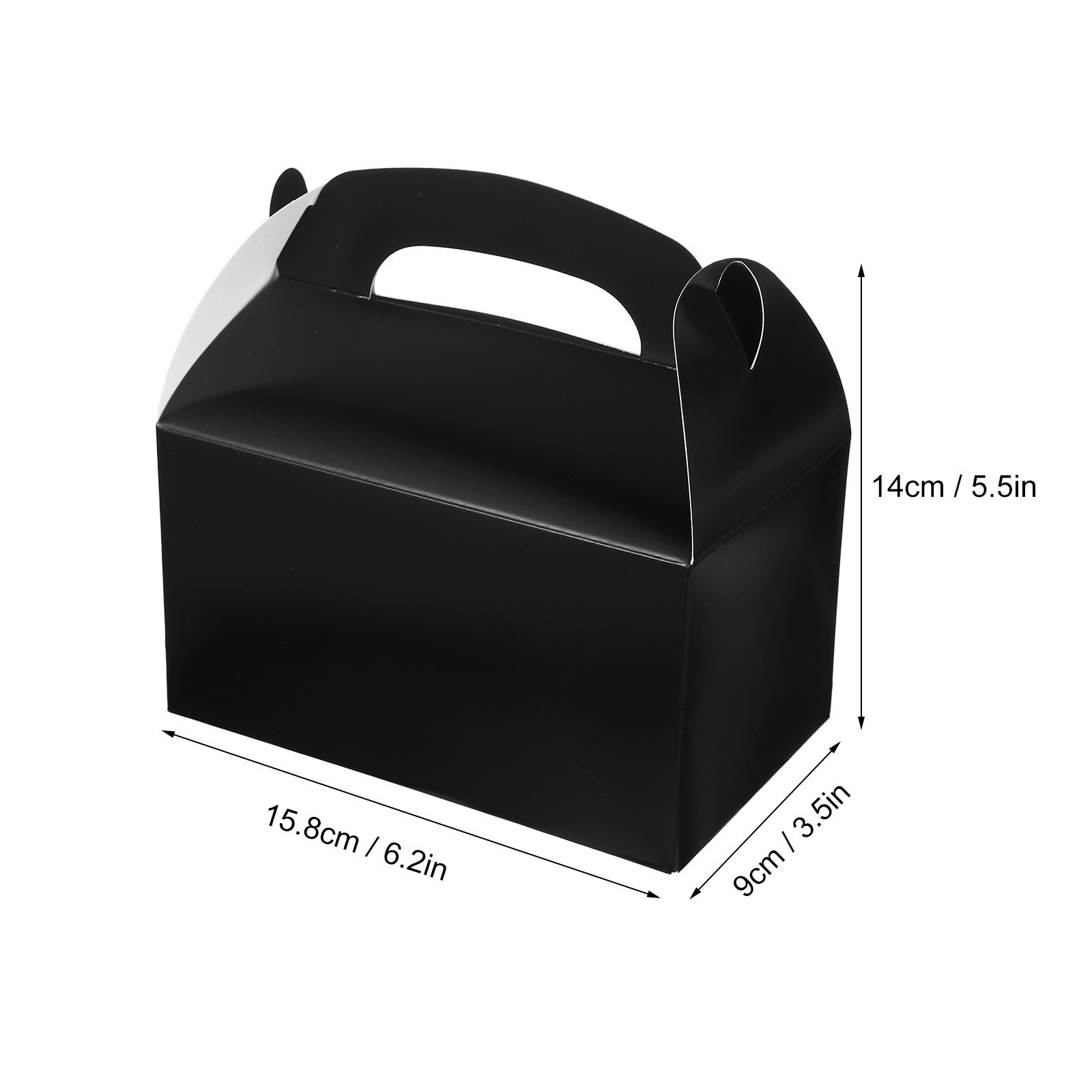 10 個の段ボールケーキボックス健康安全多機能ハンドルボック - Wedding Favor Box のレビューと価格