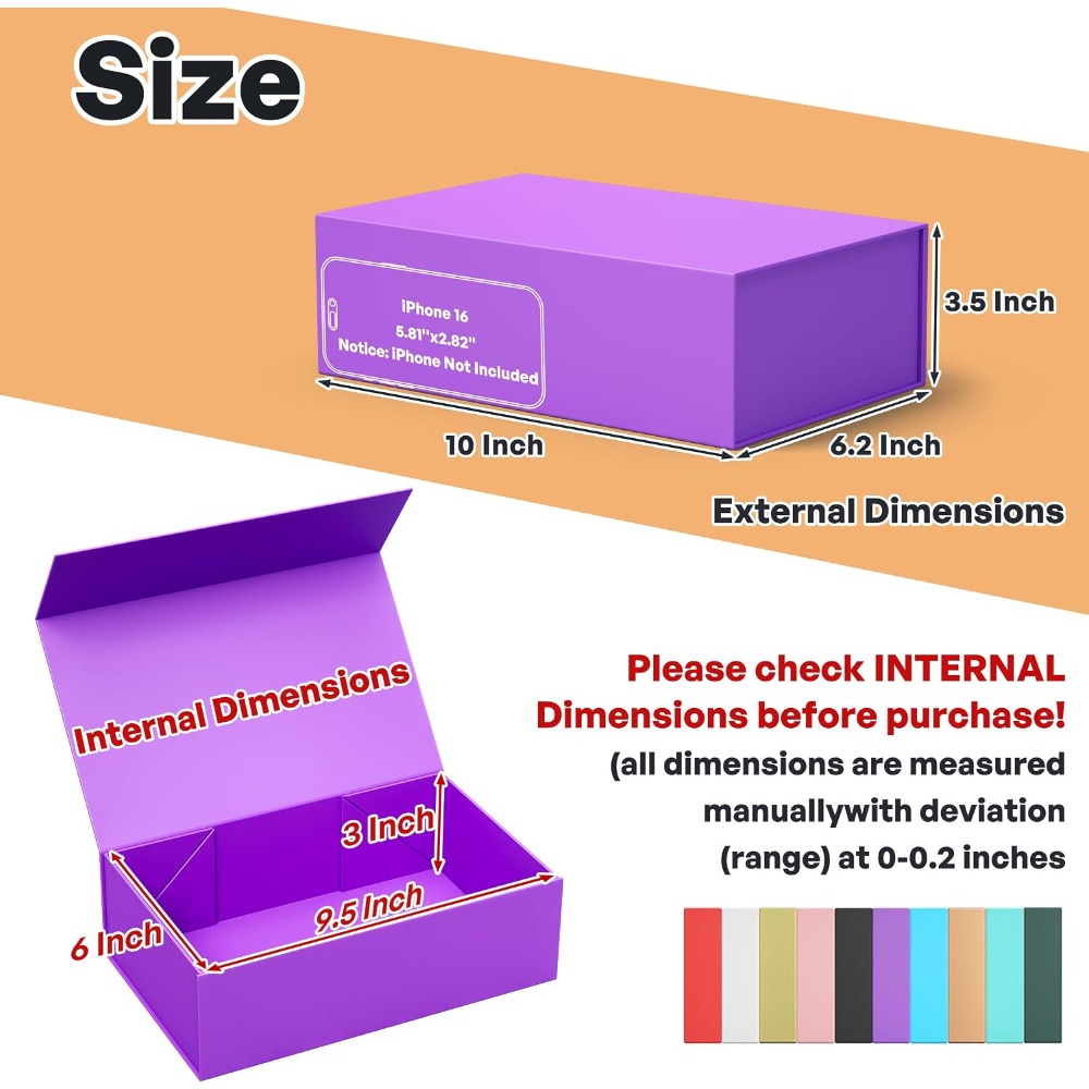 折りたたみ式マグネット開閉ギフトボックス、プレゼント、ブライ - Wedding Favor Box のレビューと価格