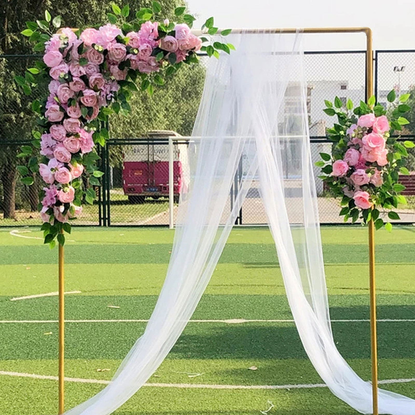 結婚式のための正方形の背景スタンド,金色の風船のアーチ,金属 - Wedding Balloon Arch のレビューと価格