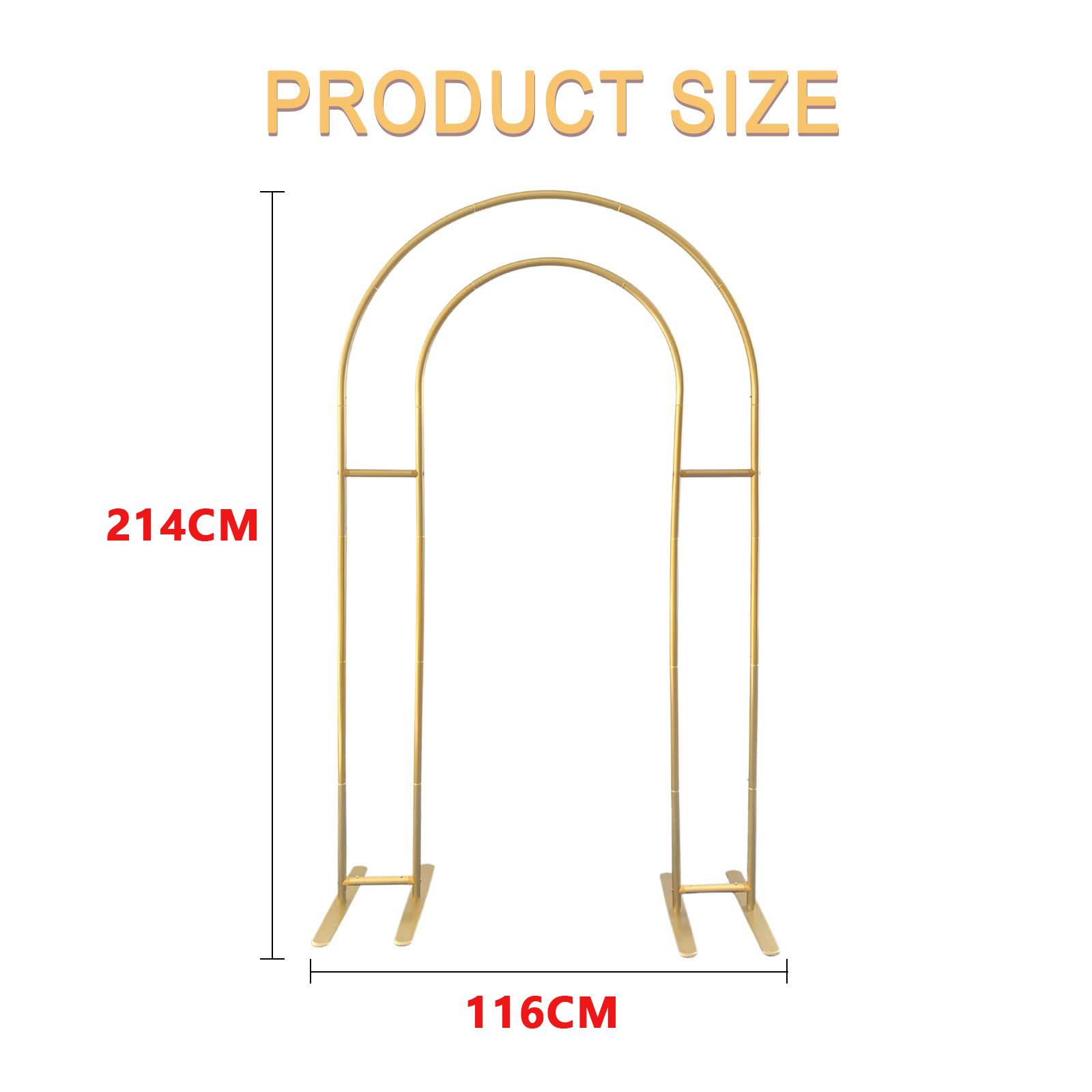 オープンアーチ背景スタンド、ダブルアーチフレーム、U字型ウェ - Wedding Balloon Arch のレビューと価格