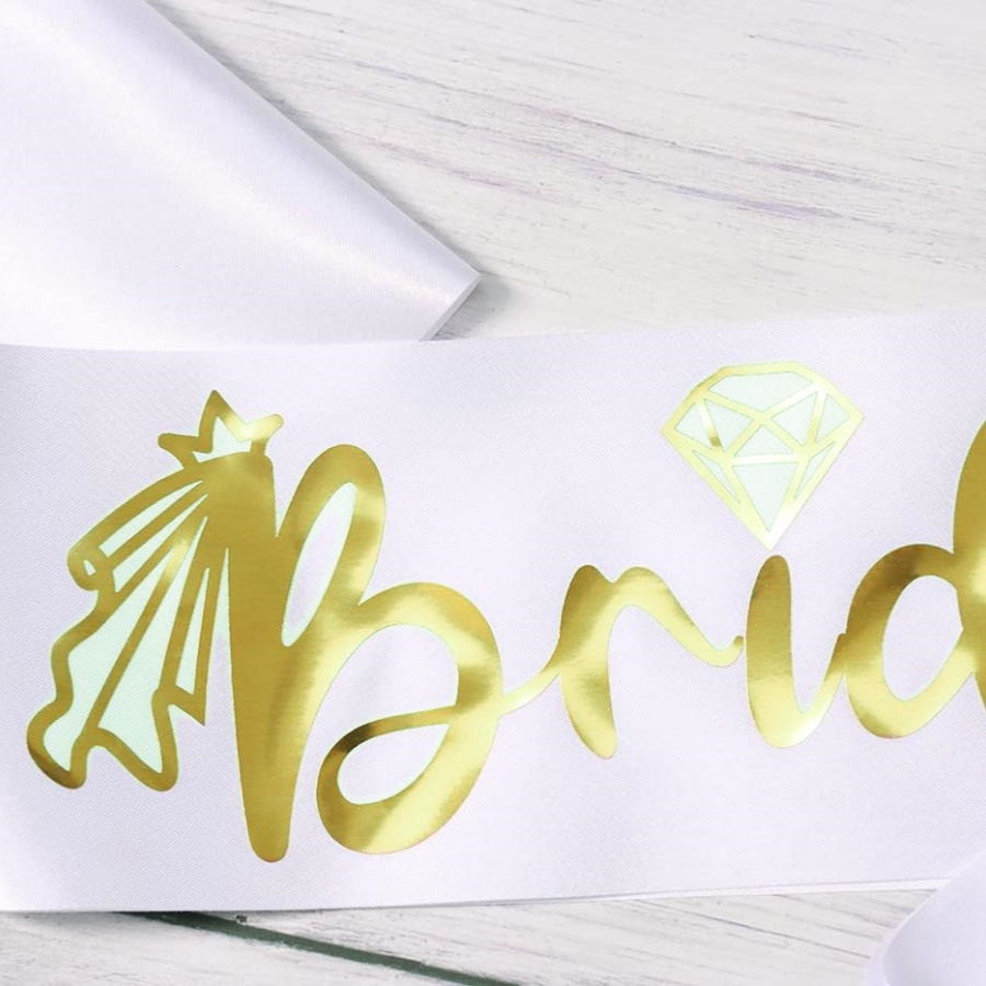 2個/1セット バチェロレッテパーティーサッシュリボンセット - Bridal Sash Ribbon のレビューと価格