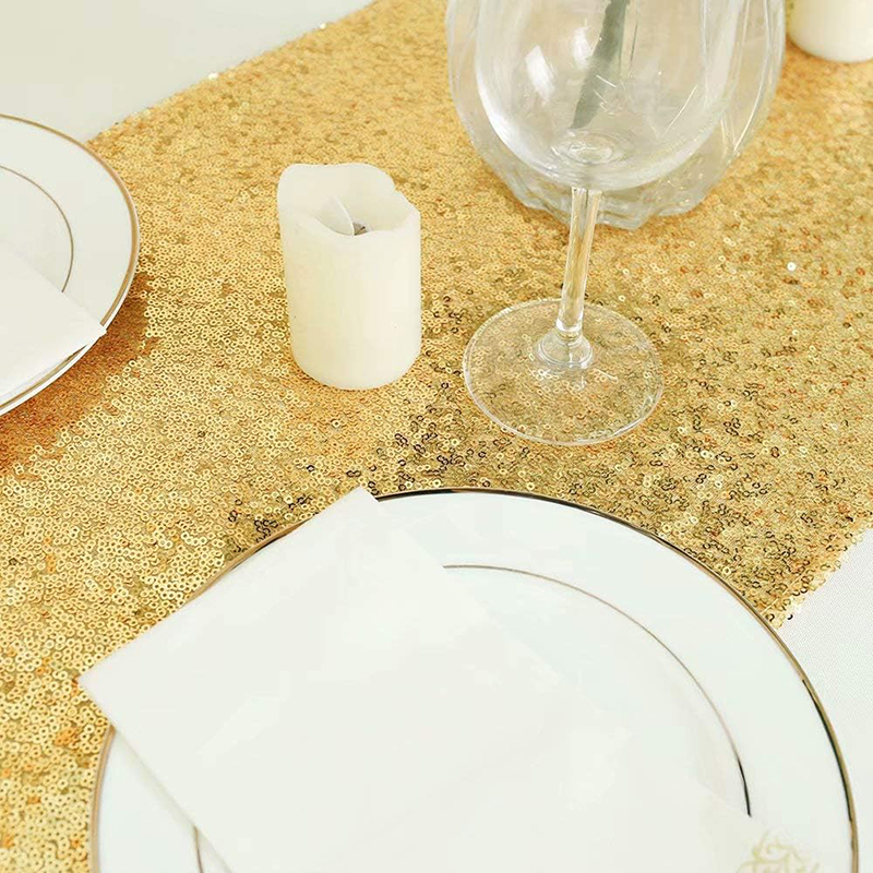 テーブルランナー,結婚式の装飾,ベビーシャワー,誕生日パーテ - Table Runner Sequin のレビューと価格