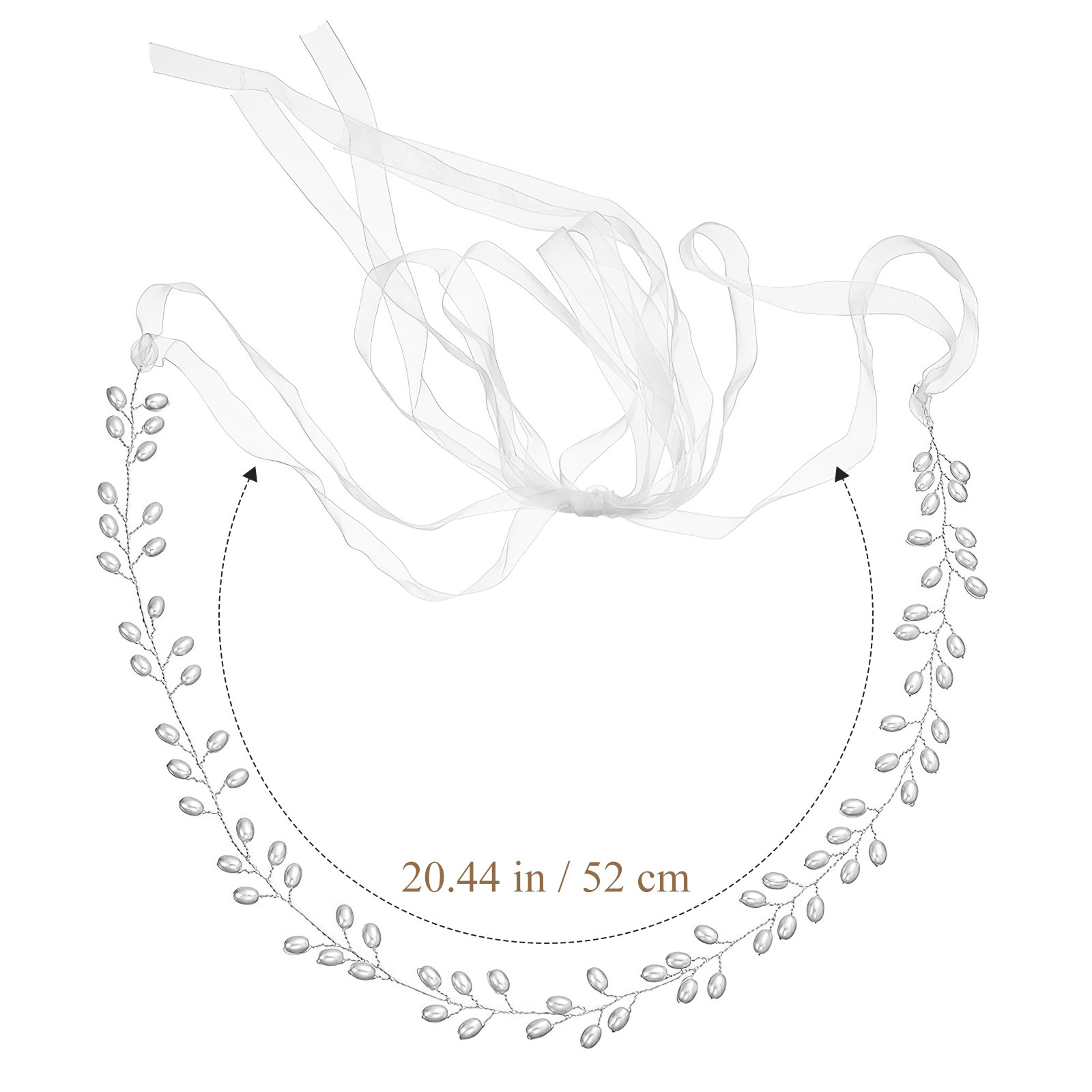パールウェディングドレスベルト リボン 花嫁 ブライダルウエ - Bridal Sash Ribbon のレビューと価格