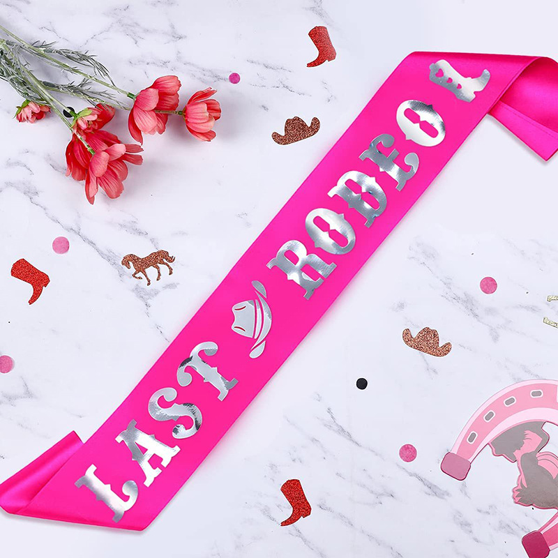 バチェロレッテパーティー用ショルダーストラップサッシ、最後の - Bride Tribe Sash のレビューと価格