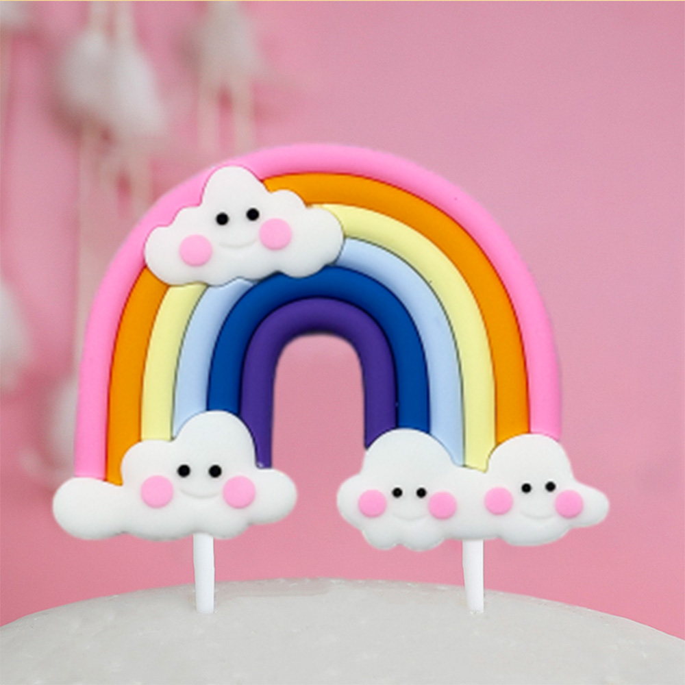 カラフルなユニコーンテーマのレインボーケーキトッパー 結婚式 - Wedding Day Supply Kit のレビューと価格