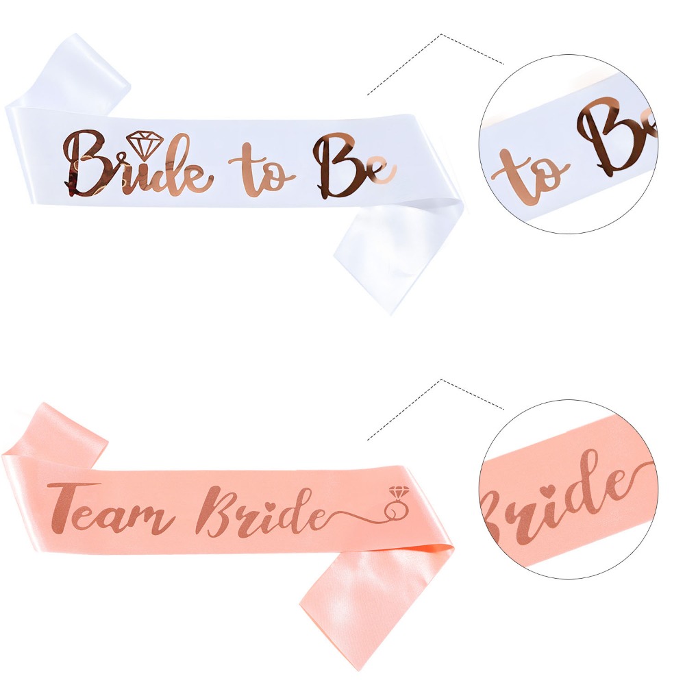 13点セット独身最後のパーティー用品、花嫁候補とチーム花嫁の - Bride Tribe Sash のレビューと価格