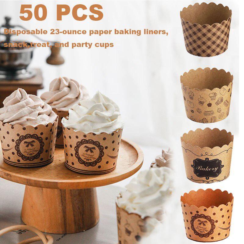 カップケーキ紙コップ、ラッパーベーキングカップセット、ベーカ - Wedding Cake Supply のレビューと価格