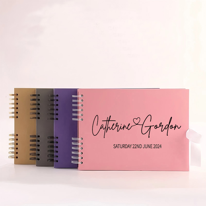 パーソナライズされた結婚式のゲストブック、写真クリーニングア - Wedding Cake Supply のレビューと価格