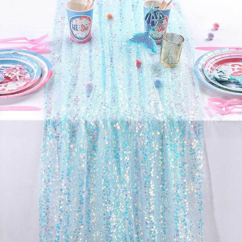 スパークリングスパンコールテーブルランナー誕生日パーティーウ - Table Runner Sequin のレビューと価格