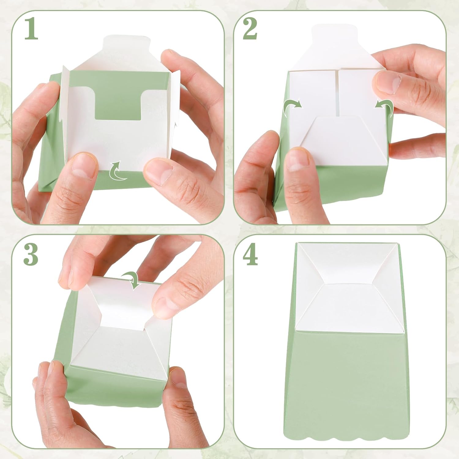12 個セージグリーンミニポップコーンボックスグリーンポップ - Wedding Favor Box のレビューと価格