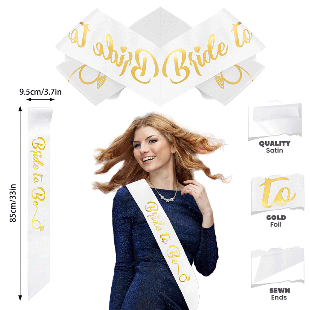 ブライダルシャワー、ブライダルシャワー、結婚式、婚約チーム用 - Bride Tribe Sash のレビューと価格