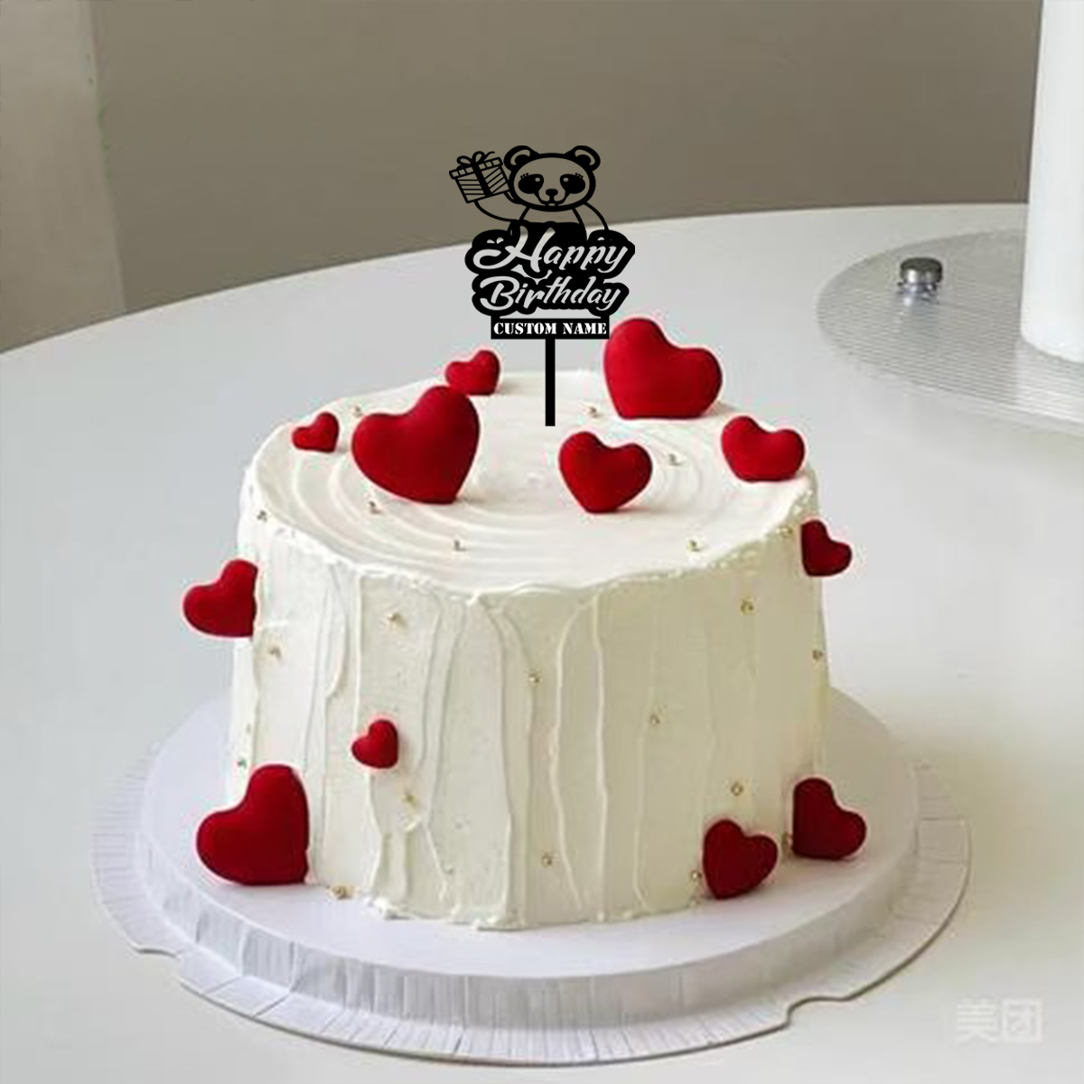 1PC かわいいハッピーバースデーの願いをこめて、クマ柄のカ - Wedding Cake Supply のレビューと価格
