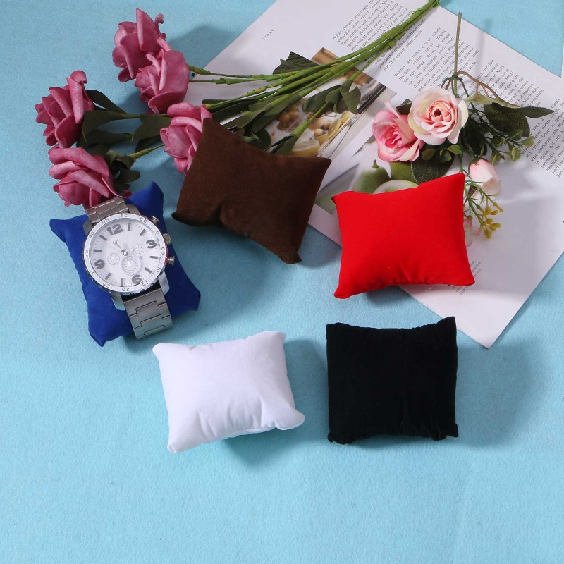 10ピース/セットベルベットブレスレット時計枕多色ジュエリー - Ring Bearer Pillow のレビューと価格