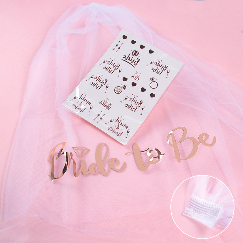 バチェロレッテパーティー花嫁になるサッシュベールティアラヘア - Bride Tribe Sash のレビューと価格