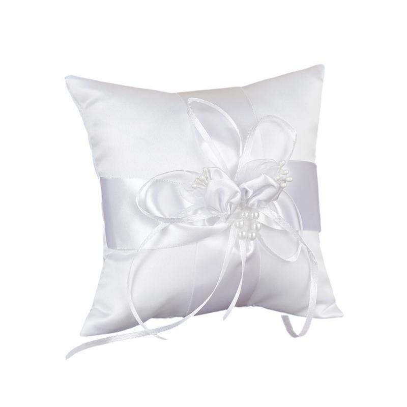 P9FEウェディングパールリングウェディングパーティーとお祝 - Ring Bearer Pillow のレビューと価格
